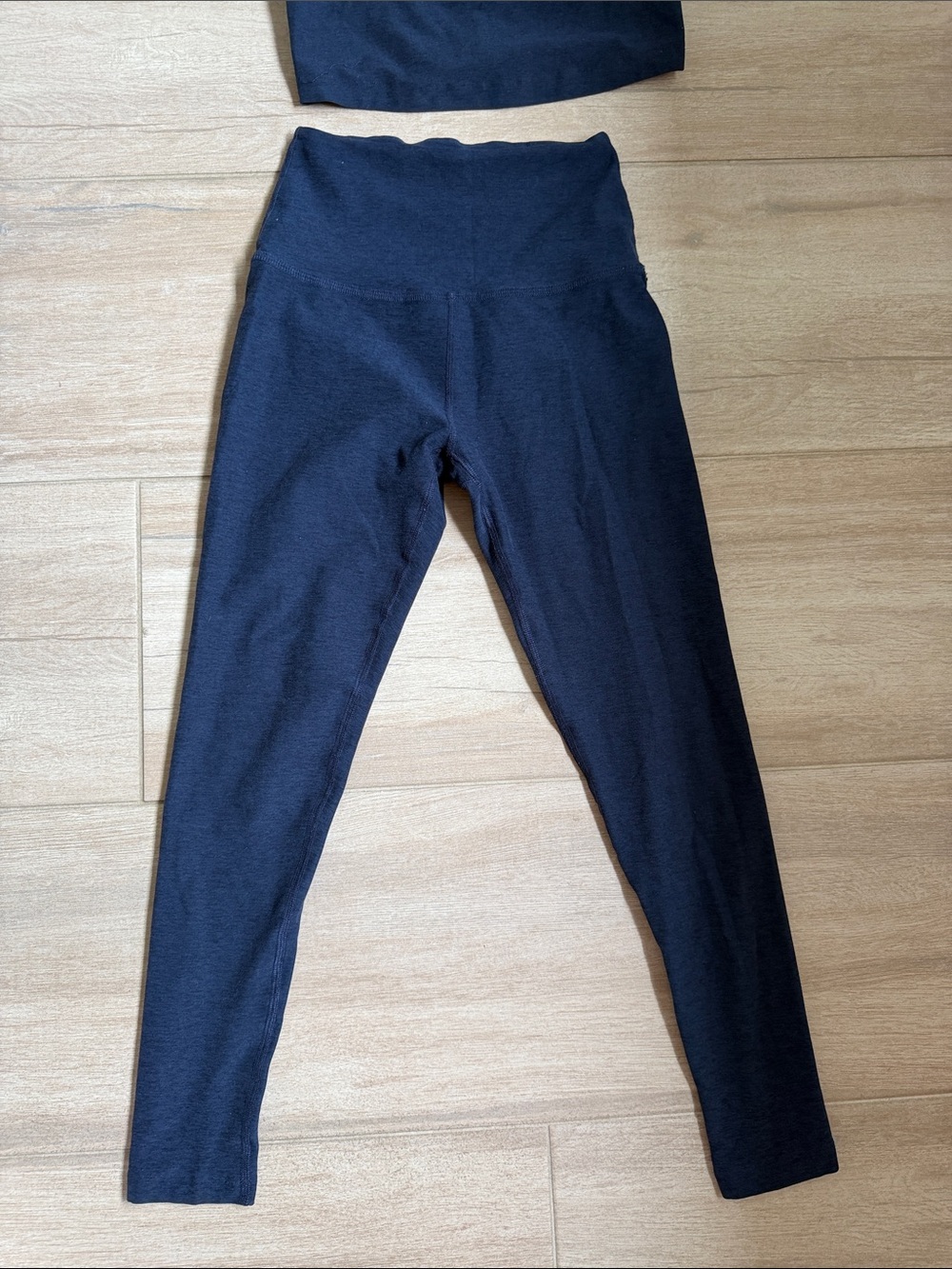 Beyond Yoga Black High-Waist Leggings and Racerback Crop Top Set - Picture 2 of 6
